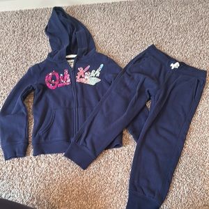 Size 4T osh kosh pants and zip up set